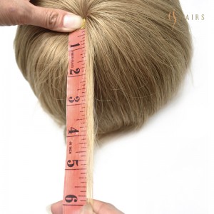 0XJM01 Injected Technical Men’s Wig Human Hair Durable Silicone Full PU Skin Base Male Toupee Blonde Microskin Prosthesis Replacement System European Virgin Hair -Mens Hairpieces Wholesale