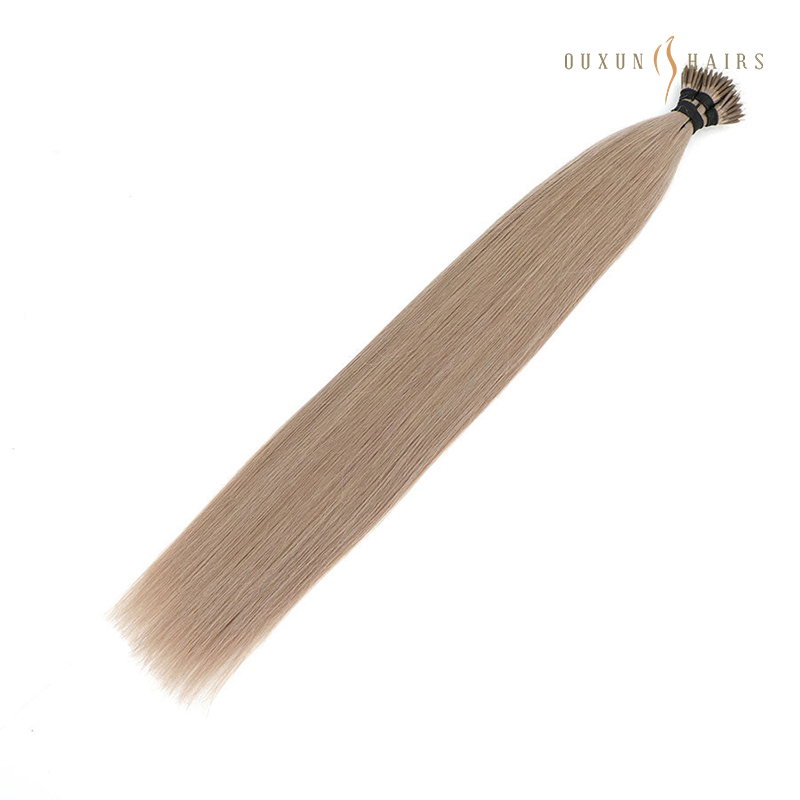 Dark Ash Blonde 20 inch Nano Ring Hair Extensions Beads Bond Tip Double Drawn Pre Bonded Single Donor Hair Wholesale