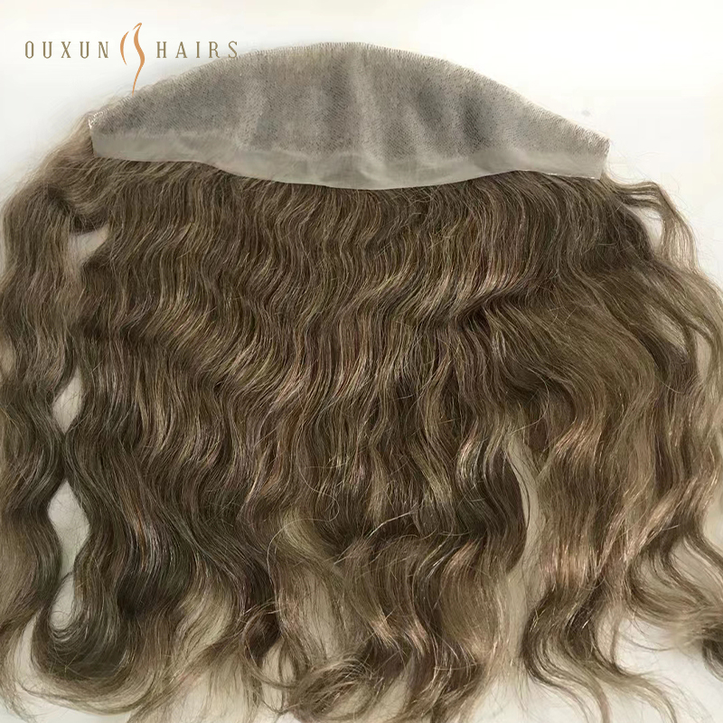 skin base frontal Skin Knotted Hairpieces (2)