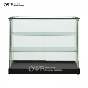 Customized Frameless Glass Display Case Factory Price Suppliers I OYE