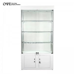 Wholesale Glass Showcase Display Cabinet Lockable China Factory&Supplier IOYE