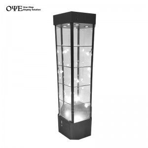 Wholesale Corner Glass Display Cabinet Ubos nga Presyo Suppliers |OYE