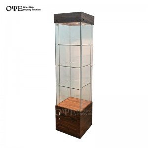 Custom Square Tower Display Cabinet  China Manufacturer&Supplier | OYE