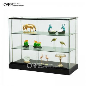 Customized Frameless Glass Display Case Fekitari Mutengo Vatengesi I OYE