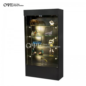 نمایشگر کابینت شیشه ای دو قفسه شیشه ای و قیمت کارخانه |OYE