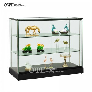 Oanpaste Frameless Glass Display Case Factory Priis Suppliers I OYE