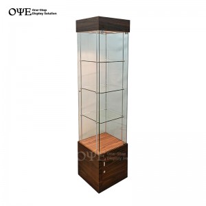 Custom Square Tower Display Cabinet China Manufacturer&Supplier |OYE