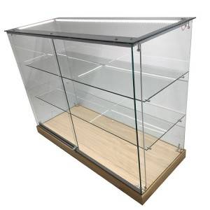 OEM/ODM China Coin Show Display Cases - Commercial glass display case with tempered glass,2 shelf  |  OYE  – OYE