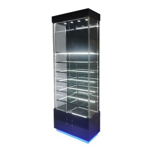 Jewelry glass display case with 6 glass shelves Wholesaler |  OYE