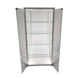 Shop display cabinets for sale with led lighting,4 adjustable shelves,hinged doors  |  OYE