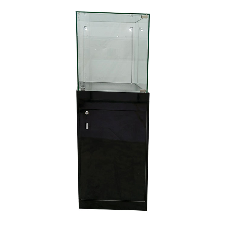 Custom museum pedestal display cases with Locking Drawer,led light  |  OYE Featured Image