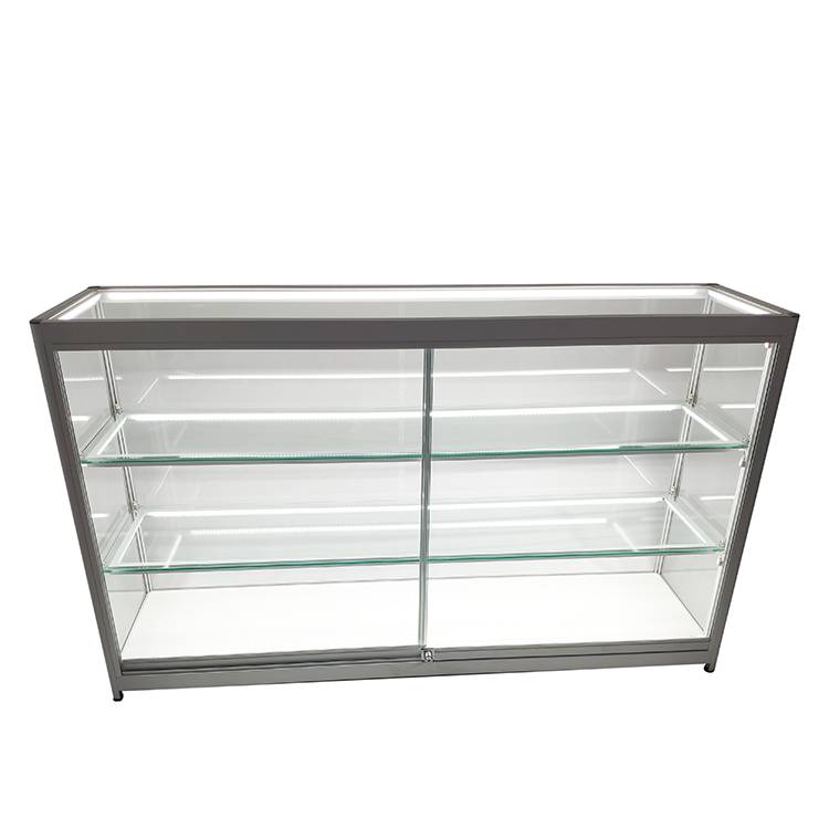 2021 China New Design Shop Display Cabinets - Retail counter display cases with 4 led light,2 adjustable shelves  |  OYE – OYE