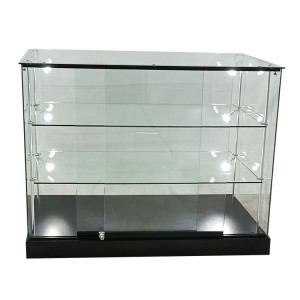 Retail display case ideas with 2 adjustable shelves,6 led light  |  OYE