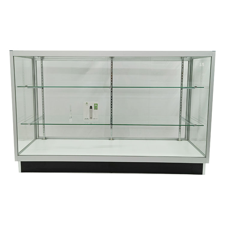 Hot sale Modern Cashier Counter – Retail glass display cabinet with 2 adjustable shelves  |  OYE – OYE detail pictures