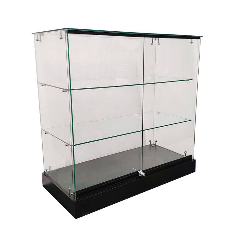 Top Quality Store Display Cabinet - Shop counter with glass display with 2 adjustable shelves,lockable sliding doors  |  OYE – OYE