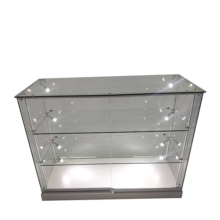 Hot Selling for Locking Jewelry Display Case - Retail store display case with 2 adjustable shelves,6 led side  |  OYE  – OYE