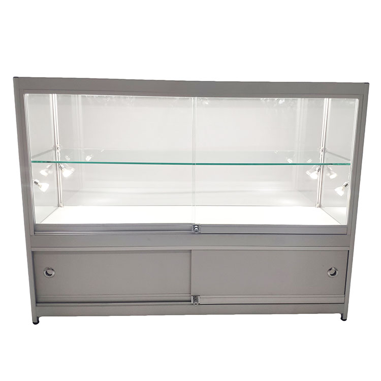 Cheap price Jewellery Display Cabinets For Shops - Glass Display Counter with One adjustable 7.1mm glass shelf  |OYE – OYE