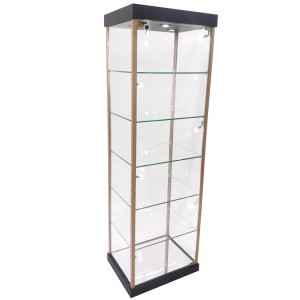 2021 High quality Wooden Museum Display Cases - Display case with glass doors,fireproof with lock and golden hinge | OYE – OYE