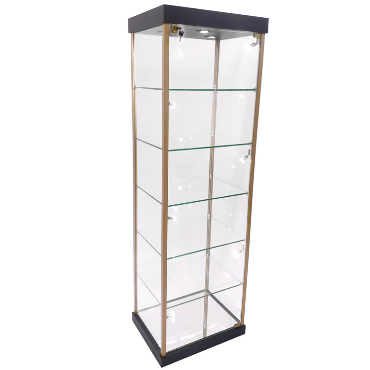 Low price for Glass Display Counter For Shop - Display case with glass doors,fireproof with lock and golden hinge | OYE – OYE