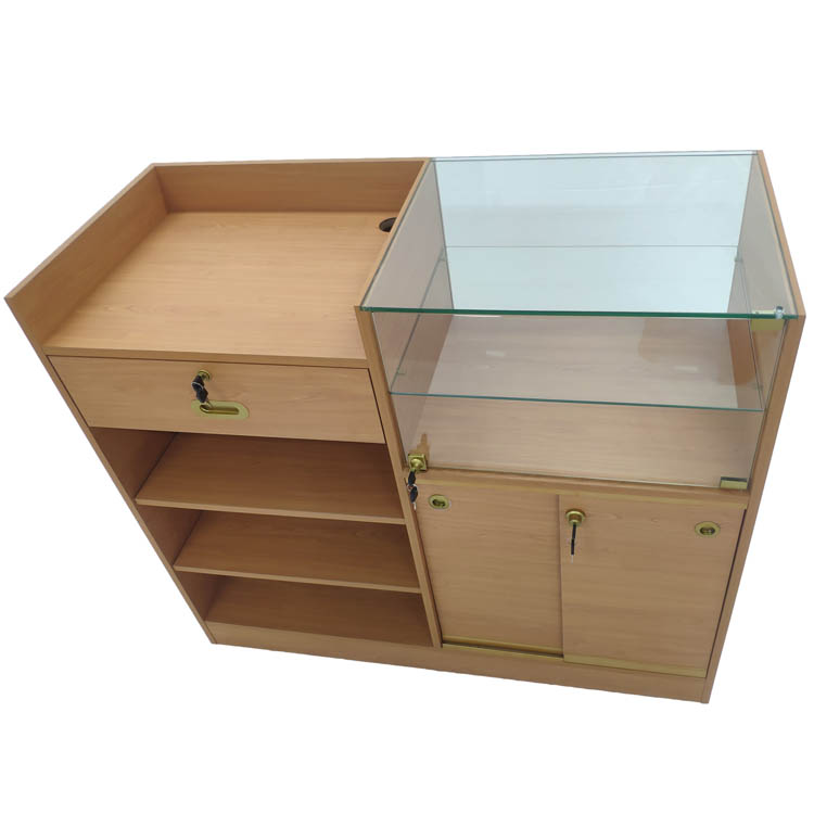 2021 Latest Design Shop Glass Display - Glass countertop display case with Sliding door with lock | OYE – OYE detail pictures