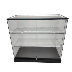 Big Discount Vintage Jewelry Display Case - Commercial glass display case with tempered glass,2 shelf  |  OYE  – OYE