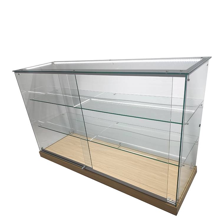 Factory Outlets Lockable Jewelry Display Case - Glass Display Case Retail With 2 Adjustable Shelf,Led Strip Light | OYE – OYE