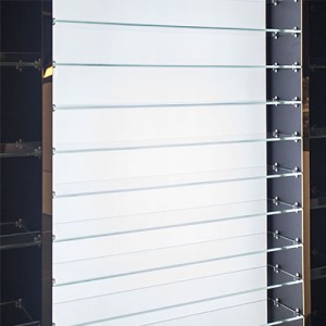 Glasses display cabinet  with LED Illuminated Backing , 5489NT laminate  | OYE