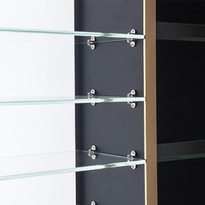 Glasses display cabinet  with LED Illuminated Backing , 5489NT laminate  | OYE