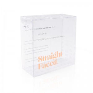 Boîtes d'emballage de produits cosmétiques en plastique PET de conception personnalisée, emballage en plastique transparent pour ensemble d'emballage de soins de la peau