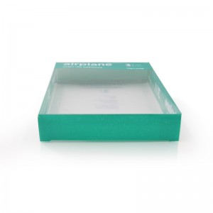 Caja de embalaje plegable de plástico para auriculares electrónicos, impresa personalizada, con suspensión