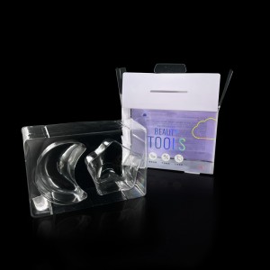 Custom Printed Cosmetic Cute Clear Plastic Box Para sa Sponge Makeup Packaging Boxes