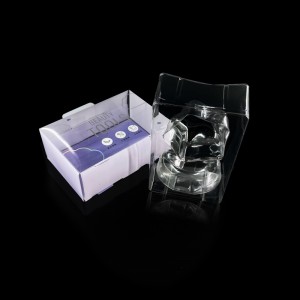 Cutie de plastic transparentă, imprimată la comandă, pentru cutii de ambalaj de machiaj cu burete