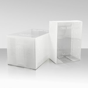 Sklopiva prozirna plastična PVC spužva za šminku prilagođene veličine, sklopiva prozirna plastična kutija