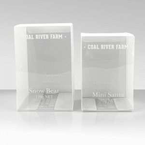 Custom Size Folding Transparent Plastic PVC Makeup Sponge Packaging Collapsible Clear Plastic Box