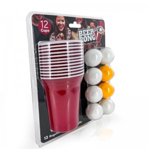 Beer Pong Game Set Drinking Cups Pong Balls diwasa Party Game 12 pcs Kit