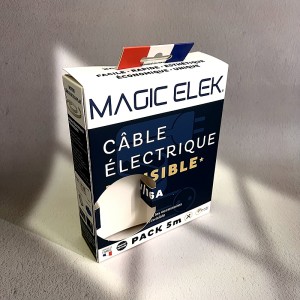 Logotipo de impresión personalizado Cartón de produtos electrónicos Cargador de papel Caixa de embalaxe de auriculares Paquete de auriculares Cable de cartón Caixa de papel eléctrica