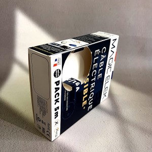 Custom Printing Logo Electronic Product Carton Charger Paper Packaging Box Earphone Headset Package Carton Cable ElectriquePaper Box