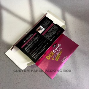 Коробка для ресниц с логотипом на заказ, упаковочные коробки для упаковочных коробок, роскошная доставка, почтовая рассылка, складная бумажная упаковка для ресниц