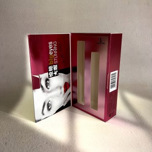 Персонализирано лого Кутия за мигли Опаковъчни кутии за опаковъчни кутии Луксозна доставка Поща Сгъваема хартиена опаковка за мигли за очи