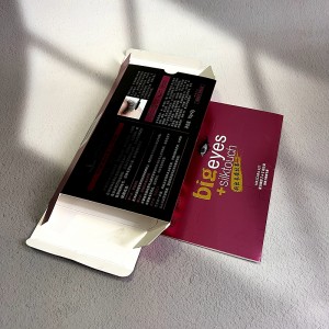 Caixes d'embalatge de caixes de pestanyes amb logotip personalitzat per a caixes d'embalatge Mailer d'enviament de luxe Embalatge de paper plegable per a pestanyes