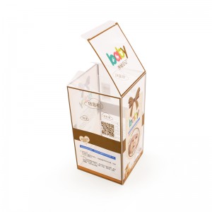 Acetát átlátszó PVC PET élelmiszeripari minőségű lágy gyűrődésű összecsukható doboz műanyag csomagoló dobozok