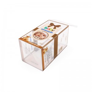 Acetate Transparent Pvc PET Food Grade Soft Crease Folding Box Mabokose a Pakete a polasetiki