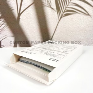 Custom na Logo White Cardboard Printing Cosmetic Folding Cartons Skin Care Paper Box Cosmetic Packaging Box