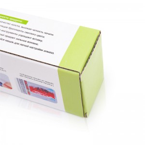 Impresión de embalaxes de agasallos Caixa de papel de cartón branco e groso con tarxeta pequena de 20 puntos
