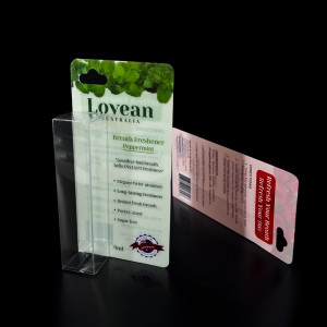 Комплет за приспособени козметички производи, пластична кутија за пакување со проѕирен подарок Clear Lipgloss кармин за кармин