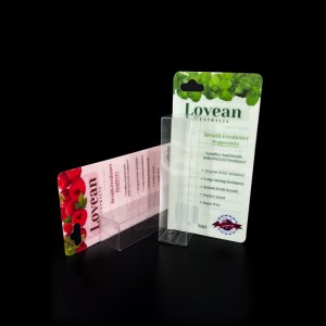 Caja transparente del envase de plástico de la barra de labios del brillo de labios del regalo transparente determinado de los productos cosméticos personalizados