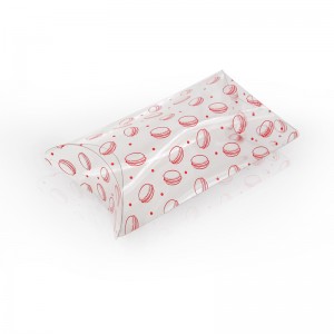 Kaxxa ċara tal-Pillow tal-plastik Favor Candy Treat Gift Box għall-Kaxxa tal-Ippakkjar tal-Parti tat-tieġ