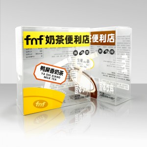 Clear Pvc Plastic Folding Packaging Box para sa Food Milk Tea packaging solution