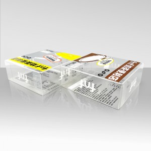 Clear Pvc Plastic Folding Packaging Box for Food Milk Tea packaging solution