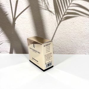 စိတ်ကြိုက်ရိုက်နှိပ်ထားသော 4 Colour Cosmetic packaging box အလှကုန်သေတ္တာ သတ္တုပြားရိုက်နှိပ်ထားသော စက္ကူထုပ်ပိုးသေတ္တာ